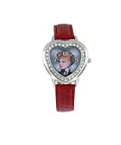Lucille Ball "Lucy" Women's Heart Shape Red Leather Band Watch Model #LB-W06B