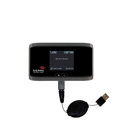 Retractable USB Cable for the Sierra Wireless Aircard 753S / 754S with Power Hot Sync and Charge capabilities - uses Gomadic TipExchange Technology Retractable USB Cable for the Sierra Wireless Aircard 753S / 754S with Power Hot Sync and Charge capabilities - uses Gomadic TipExchange Technology