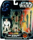 Deluxe Luke Skywalker's Desert Sport Skiff with Blasting Rocket Launcher and Rapid Deploy Wings - Includes Luke Skywalker in Tatooine Desert Clothes Action Figure