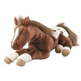 Plush "S'more" Resting Horse Dark Bay Appaloosa