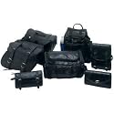 Genuine Buffalo Leather 7-Piece Motorcycle Saddlebag Luggage Set