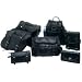 Genuine Buffalo Leather 7-Piece Motorcycle Saddlebag Luggage Set