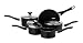 Prestige Aluminium 5-Piece Cookware Set includes 14 cm Milkpan, 16 cm/ 18 cm/ 20 cm Saucepan and 24 cm Frypan