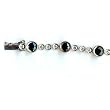 14K White Gold Sapphire and Diamond Bracelet