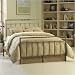 California King Metal Bed with Frame - Helix Contemporary Design in Copper Chrome Finish