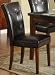 Side Chair in Dark Brown Bi-cast Vinyl of Stoney Collection by Homelegance