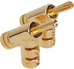 Electronics: Dayton BPAA AU Audiophile Angled Banana Plug Pair