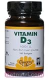 Vitamin D3 1000IU 100sg