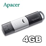 Apacer Handy Steno AH320 4GB USB Flash Drive - Retail Package
