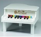 31noO27BI%2BL. SL160  Schoenhut 18 Key Mini Grand Piano White   Schoenhut 189W
