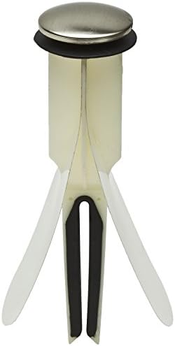 HairFREE Universal No Clog Pop-Up Stopper (Cap Diameter 1.5 inch); Brushed Nickel