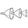 World Kitchen/Ekco 1045646 3-Piece Funnel Set
