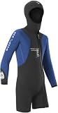 Deep See 5.5mm Kids Sea Scout Step-In Jacket with Attached Hood