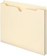 Smead File Jacket, Reinforced Straight-Cut Tab, 1" Expansion, Letter Size, Manila, 50 per Box (75520)