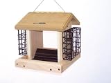 1-1/2 Quart Cedar 2-Sided Feeder w/Suet Cages