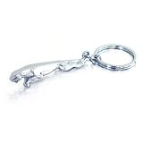Jaguar Leaper Cat Chrome Key Chain