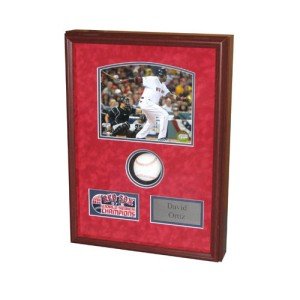David Ortiz Boston Red Sox Signed Baseball Shadowbox