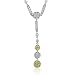 18k Two Tone Gold White and Champagne Yellow Diamond Pendant Necklace (GH, SI, 2.15 carat)