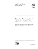 ISO 11260:1994, Soil quality - Determination of effective cation exchange capacity and base saturation level using barium chloride solution
