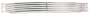American Fluorescent BBV217SAE8 Bilbao Vanity, Smooth White Acrylic Diffuser with Satin Aluminum Lines, 32-Inches 17W