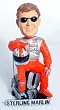 Sterling Marlin Driver Suit Sitting Pose Forever Collectibles Bobble Head - NASCAR Sports Merchandise