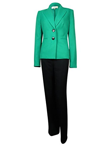 Evan Picone Women's Madison Ave Notch Woven Pant Suit