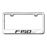 Auto Gold LFF15EC Engraved Chrome License Plate Frame, F-150 by Au-tomotive Gold
