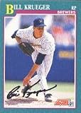 Bill Krueger, Milwaukee Brewers Autographed Card