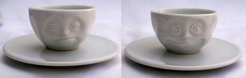 TV Tassen 2er Set Espressotassen | weiß