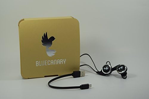 Blue Canary Wireless Bluetooth V4.1 Headphones Sport Sweatproof Headset with APT-X/Mic for iPhone 6s Plus Samsung Galaxy S6 S5 and Android Phones (Black)