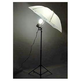PHOTOGRAPHY STUDIO CONTINUOUS LIGHTING UMBRELLA KIT + Free 27 Watts 5500K Fluorescent Photo Lamp Bulb