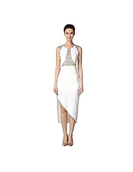 Sexy Chiffon Asymmetric Sequined Cocktail Sleeveless Club Dress/Evening Dress/Prom Dress/Party Dress/Wedding Dress 