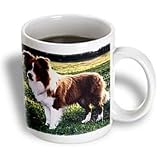Dogs Border Collie - Border Collie Tan and White - Mugs