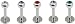 Damen-Piercing Lippe Edelstahl B69LABSET5