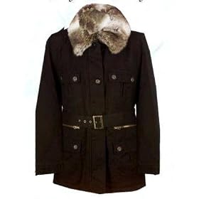 Marvin Richards Belted Cargo Jacket W/removeable Fur Collar RETAIL VALUE $139