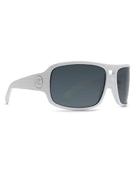 Von Zipper Prowler Sunglasses White Satin Stripes Gray, One Size by