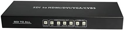 Shemya SDI to HDMI/DVI/VGA/CVBS Scaler Converter Amplifier 1080P 60Hz Scales HD-SDI or 3G-SDI or SD-SDI Input Signals to Composite Video Output Signal Extender up to 300 meters (SD-SDI)