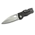 Tool Logic SLPLY Tactical 1/2 Serrated Knife, Mini Pliers With Wire Cutters and Screw Driver Bits, Black