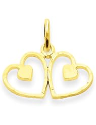 Genuine 14K Puffed Heart Charm. 100% Satisfaction Guaranteed.