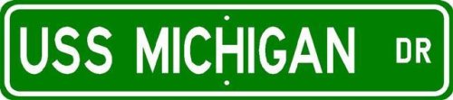 USS MICHIGAN SSGN 727 Street Sign - Navy