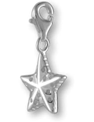 MELINA Charms clip on pendant starfish sterling silver 925