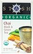 Organic Chai Tea-Premium Black and Green - 18 - Bag