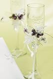 Butterfly Wishes in Precious Jewels Toasting Set - 2 flutes per package