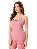 Motherhood Maternity: Sleeveless Scoop Neck Lace Trim Maternity Sleep Tank