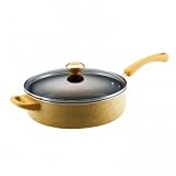 Paula Deen Nonstick Porcelain Enamel 5.0-Qt Covered Saute Pan- Butter Paula Deen Nonstick Porcelain Enamel 5.0-Qt Covered Saute Pan- Butter