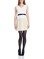 Assuili Vestido Seda Betty (Blanco / Beige)