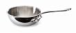 Mauviel M'Cook 7 Ply Stainless Steel 3.0 Quart Curved Splayed Saute Pan