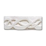 Adex USA Natural Ribbon Listello White 1 Ceramic Tile & Stone