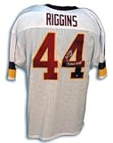 John Riggins Signed Washington Redskins Throwback White Jersey - SB XVII MVP
