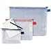 Hetzel Mesh Bag Rei�verschlusstasche DIN A5, farblos/blau, 1300256
